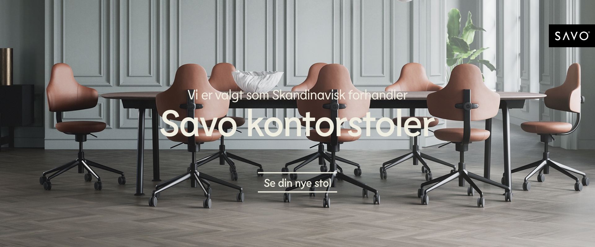 bilde som viser Savo 360 kontorstoler rundt et møtebord